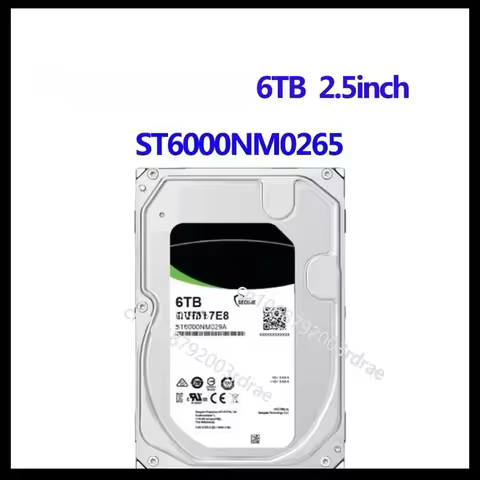 SAS 6TB ST6000NM0265 INTERNAL HARD DRIVE ENTERPRISE HDD ST6000NM0265 256MB 2.5INCH INTERNAL HARD DRI