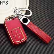 HYS Honda Chrome TPU Car Key Cover-City/hrv/brv/jazz/crv/accord/civic