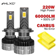 HLXG 220W 60000LM H7 LED Canbus 5570 CSP H11 K5C LED H1 H8 H9 HB3 HB4 HIR2 H4 Headlights 9005 9006 H