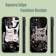 Casing For Realme GT Neo GT2 Master Neo2 3 2T 3T Music Guitar Rock Pop Street Fashion Black GEF15 Phone Case Square Edge