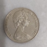 uang koin australia  20 cent 1972