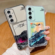 Card Slot Pocket TPU Case For Vivo Y11S Y21 Y21T Y21S Y33S Y91C Y1S V50 V40 Lite V30 Pro Aircraft Pr