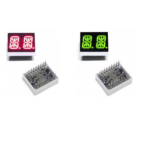 25x21x7.7MM Red 0.54 Inch LED Display 2 Bit Cathode Anode Digital Bar Chart for Household Appliances