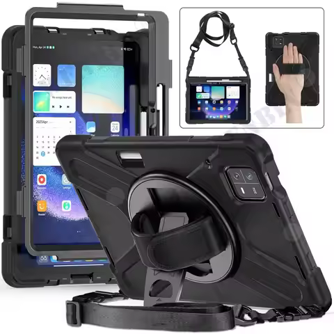 Case For Xiaomi Pad 6 / Xiaomi Pad 6 Pro Tablet Heavy Duty Shockproof Protective Rotating Stand Hand