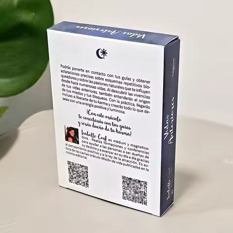 10.5*7.5cm Past Lives Deck for Karma Soul Healing Double-Sided Embossed 42 Pcs Vidas Anteriores Orac