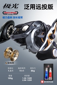 Hastha Aurora Drop Shot Fishing Reel Metal Line Anti-Break High Speed Gear Ratio 7.5:1 14 Bearings R