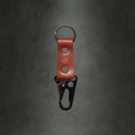 UNIC槍黑色鷹勾扣鑰匙圈 / 真皮鑰匙扣【可客製化】