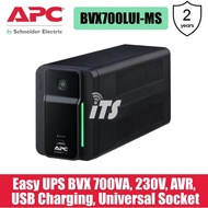 APC Easy UPS BVX 700VA, 230V, AVR, USB Charging, Universal Sockets (BVX700LUI-MS)