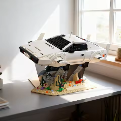 1543pcs MOC James Bond S Lotus Esprit S1 Wet Nellie Creator Model Building Blocks Creative Display G