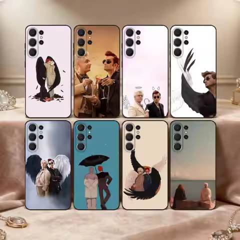 C-Comedy Absurdity Good O-Omens Phone Case For Samsung S26,S25,S24,S21,S22,S23,S30,Ultra,S20,FE,Lite
