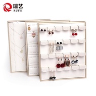 Pendant Jewelry Stand High-End Display Stand Vertical Jewelry Leather Earrings Counter Ring Jewelry 