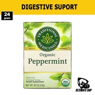 Traditional Medicinals, Organic Peppermint, Caffeine Free, 16 Wrapped Tea Bags, .85 oz (24 g)