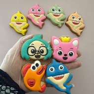 Baby Shark PinkFong Sugar Cookies Butter Cookies Icing Cookies Fancy Cookies Biskut