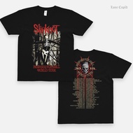 Slipknot Printed Kaos Short Sleeve Shirt Casual Rock Band  Baju Lelaki Summer clothes Round Neck
