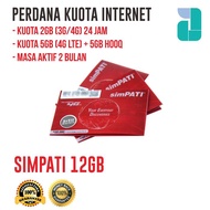 Simpati 12 GB Masa Aktif 2 Bulan. Paket Data Internet