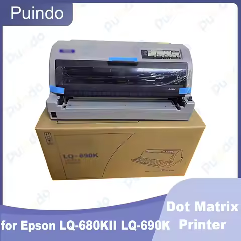 New Original Dot Matrix Printer for Epson LQ-680KII LQ-690K Tax Control Invoice Shipping List and Sa