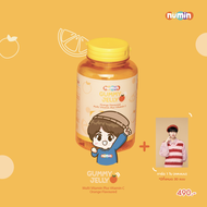 NUMIN GUMMY JELLY Orange Flavored MultiVitamin Plus Vitamin C + Card 1ea