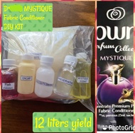DIY FABRIC CONDITIONER, LAUNDRY FABCON, MYSTIQUE SCENT , DIY KIT FABCON, 12-14  LITERS YIELD, RAW MA