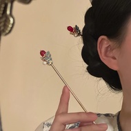 Free Shipping💧{Yunjin Qinghe} Chinese Style Burnt Blue New Chinese Style Hairpin New Chinese Style A