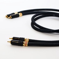 荷蘭 鍍銀芯RCA訊號線【川木】全新現貨【W124】音頻線/純銅鍍金