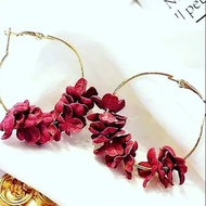 Flower Loop Earrings.