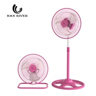 Han River พัดลม พัดลมตั้งพื้น พัดลมตั้งโต๊ะ 2 IN 1 ปรับความสูงได้ 10 นิ้ว พัดลม 3 ระดับ พัดลมลมแรง