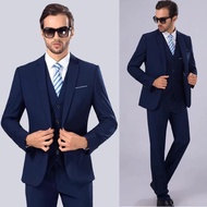 Business Suit (coat+pant pants+vest) Wedding Suit