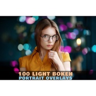 Light Bokeh Portrait Photo Overlays | PS Overlay