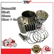 TRF Block Future125 66mm Besi Aloy 66mm Blok Future 125 Block Honda Future125 66 Liner + 2mm