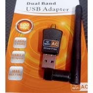 AC Dual Band Wireless Wifi USB Adapter600M
