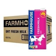 Farmhouse UHT Fresh Milk, 12 x 1L Expiry Jan 2025