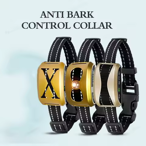 Smart Automatic Anti Barking Dog Collar HD Digital Display IP7 Waterproof Collar For Dog Rechargeabl