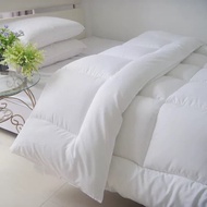 High Quality Quilted White Cotton Blanket Filler, Thick White Blanket