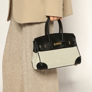 Branded Bag Mini Platinum Bag Canvas &amp;Vegan Leather Handbags for Woman Sling Bag