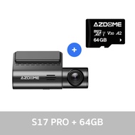 AZDOME S17 PRO กล้องติดรถ 2K 4G ดูออนไลน์ได้ มุมกว้าง 150 องศา WIFI GPS ทนแดดด้วย Capacitor รับประกั