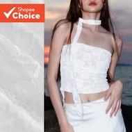 Women Cute Plain Lace Tank Top L122AD119