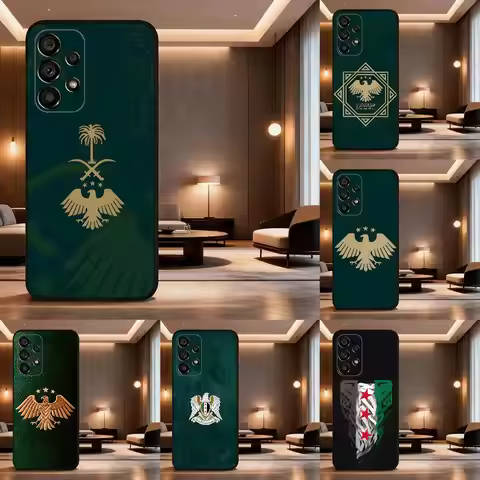 Cool Art S-SYRIA Flag Phone Case For Samsung Galaxy A73,31,32,72,41,53,52,71,22,5G,Note,J7,8,9 Soft 