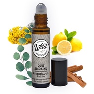 Wild Essentials Quit Smoking Essential Oil Roll On, 10ml for for help with cessation programs, lung 