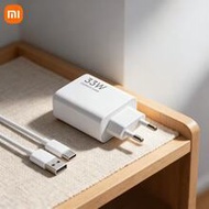 1 ชิ้น Fast Charging EU Type C E F Plug 220-240V Desktop Charging Station Xiaomi Original 33W Fast C