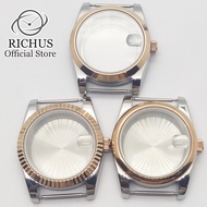 RICHUS 36/39mm Rose Gold Watch Case Fit NH34 NH35 NH36 ETA2824 PT5000 Miyota8215-DG Movement