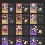 Genshin account and Hsr account sell RM100(READ description)