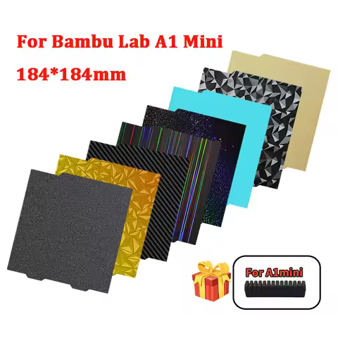 For Bambu Lab A1 Mini Build Plate Double Sided H1H PEY PEO PET PEI Bed Spring Steel Sheet Pei Sheet 