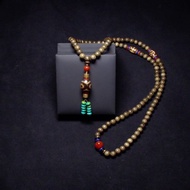 三眼天珠 貴人天珠 南紅佛珠搭配108顆陰沉木念珠 天賜貴人緣手串