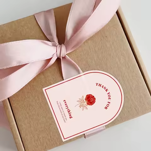 50pcs This Package Nice To Meet You Too Sticker Seal Label Thank You Small Business Handmade Merchan