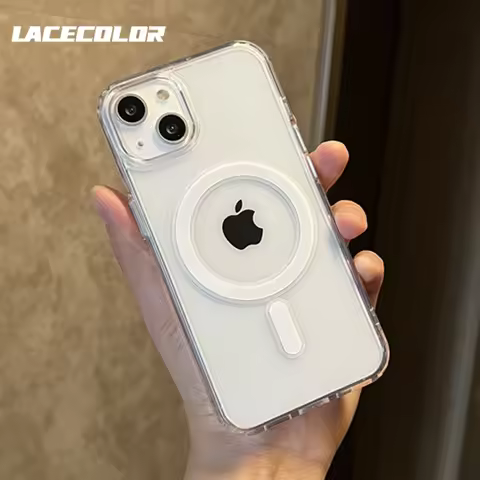 Original Clear Acrylic Magnet For Magsafe Case For iPhone 17 Air 16 15 14 13 12 11 Pro Max X XS XR P
