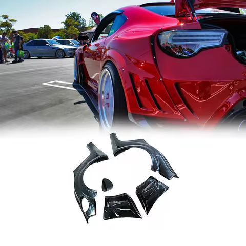 For FT86 BRZ FRS VRS Style Rear Fender - Wide Body Trim - JDM Tuning Exterior Accessory