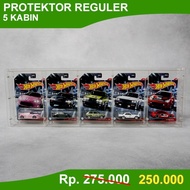 HOTWHEELS RACK 5 BLISTER ACRYLIC CARD REGULAR