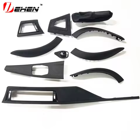 10pc Real Dry Wet Carbon for BMW 3 4 Series F30 F32 F34 F36 Alcantar Real Carbon Fiber Interior Part