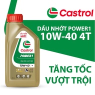 Castrol transmission lubricant oil with improved formula Castrol Power 1 4T 10w40 0.8ml and 1 Liter