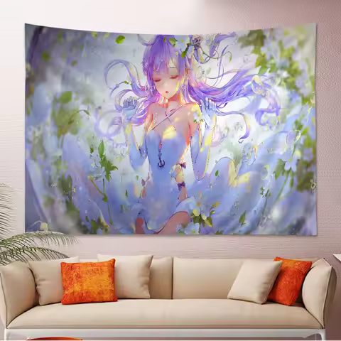 Azur Lane Cartoon Tapestry Art Science Fiction Room Home Decor Wall Hanging Sheets